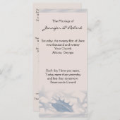 トレジャーバイザシー結婚式 プログラム (正面/裏面)