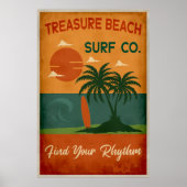 トレジャービーチサーフ株式会社 – ヴィンテージカリブのコスタ ポスター (正面)