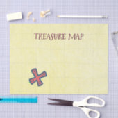 トレジャーマップパイレーツパーティー 薄葉紙 (クラフト)