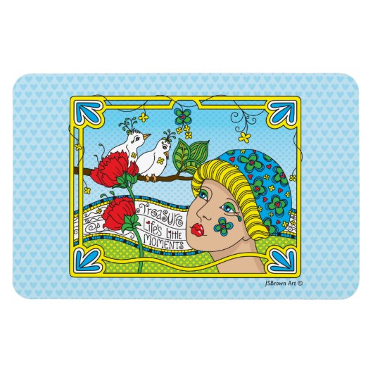 トレジャーライフのリトルモーメント_フレックスマグネット6"x4" マグネット (横)