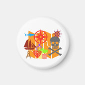 トレジャー狩りコラージュ マグネット (正面)