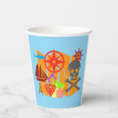 トレジャー狩りコラージュ 紙コップ (正面)