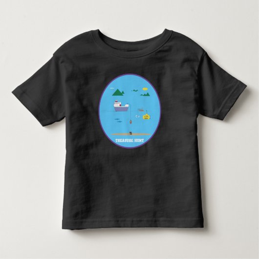 トレジャー狩りデザイントドラーTシャツ トドラーTシャツ (正面)