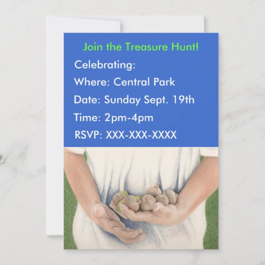 トレジャー狩り招待状 招待状 (正面)