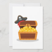 トレジャー狩り海賊誕生日パーティー招待状 招待状 (裏面)