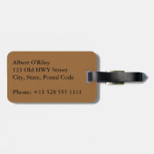 トレジャー狩り ラゲッジタグ (裏面横)