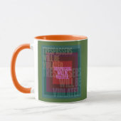 トレスパスはコンボに違反 マグカップ (左)