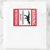 トレスパス(T-レックス)なし 長方形シール (バッグ)