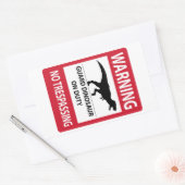 トレスパス(T-レックス)なし 長方形シール (封筒)