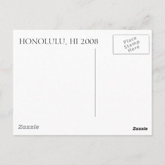 トレスマリー031美しい島のアロハ… ポストカード (裏面)