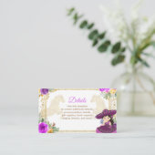 トレス・アーノス・メキシコ・フラワー・ピンク&金ゴールド・インサート・カード エンクロージャーカード (スタンド正面)