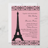 トレズパリ結婚式招待状(ピンク) 招待状 (正面)