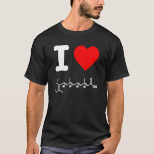 トレチノインビタミンAスキンケア化学製剤が大好き Tシャツ