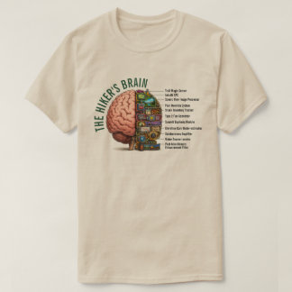 トレッキング脳がおかしい Tシャツ