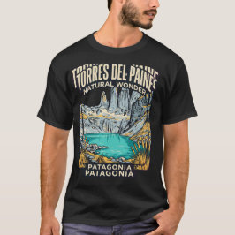 トレッキング パタゴニア チリ ヴィンテージ トラベル Tシャツ