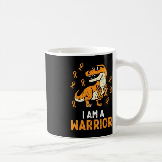トレックスオレンジリボンIm A Warrior Leukemia認識度 コーヒーマグカップ (右)