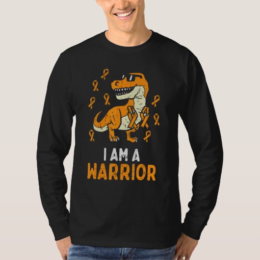 トレックスオレンジリボンIm A Warrior Leukemia認識度 Tシャツ (正面)