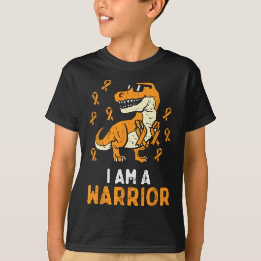 トレックスオレンジリボンIm A Warrior Leukemia認識度 Tシャツ (正面)