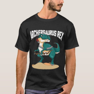 トレックス弓カッコいいアーチェリーティラノサウルスの子 Tシャツ