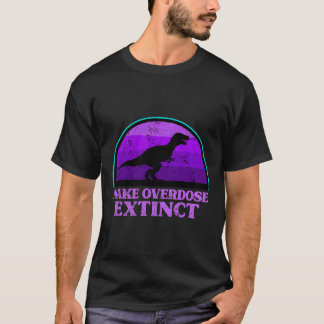 トレックス恐竜の紫色が過剰摂取で絶滅したアウェレン Tシャツ