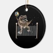 トレックス恐竜バレーボールスポーツ選手 セラミックオーナメント (左)