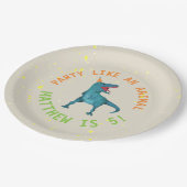 トレックス恐竜バースデーパーティープレート ペーパープレート (アングル)