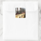 トレッスルステッカーの蒸気エンジン スクエアシール (バッグ)