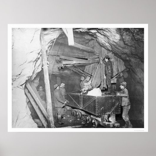 トレッドウェル金ゴールド鉱山アラスカ1916 ポスター (正面)