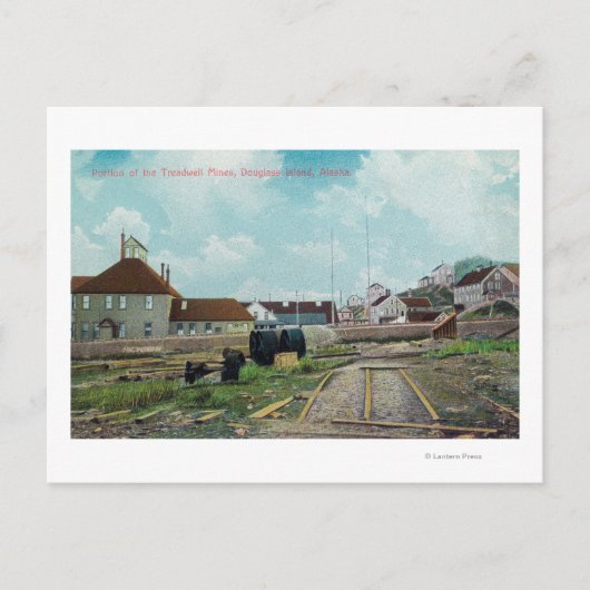 トレッドウェル鉱山の一部Douglass Island, AK ポストカード (正面)