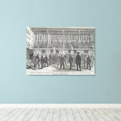 トレッドホイール等で働く囚人Ex キャンバスプリント (インサイチュ (ウッドフロア))