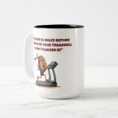トレッドミルが詰まっていないおもしろマグカップ ツートーンマグカップ (正面左)