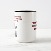 トレッドミルが詰まっていないおもしろマグカップ ツートーンマグカップ (中央)