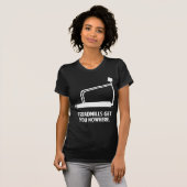 トレッドミルは何の得も得ない Tシャツ (正面フル)