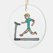 トレッドミルランニングの機械 セラミックオーナメント (左)