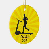 トレッドミルランニングオーナメント セラミックオーナメント (右)