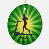 トレッドミルランニングオーナメント セラミックオーナメント (左)