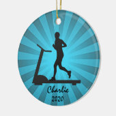 トレッドミルランニングフィットネスオーナメント セラミックオーナメント (左)