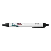 トレッドミル&スピニング自転車の漫画イラストレーション 黒ボールペン (ボトム)