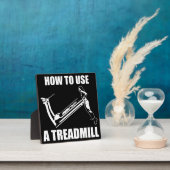 トレッドミル – 女性のおもしろいノベルティトレーニング フォトプラーク (インサイチュ)