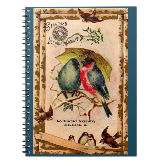 トレッビクトリアンドカード標準裁縫機械 ノートブック (正面)