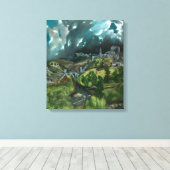 トレドのエルグレコビュー キャンバスプリント (インサイチュ (ウッドフロア))