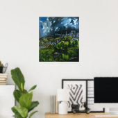 トレドのポスターのエル・グレコの見解 ポスター (ホームオフィス)