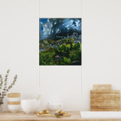 トレドのポスターのエル・グレコの見解 ポスター (キッチン)