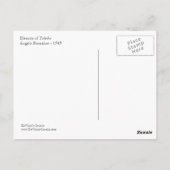 トレドの郵便はがきのエレノア ポストカード (裏面)