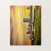 トレドオハイオシティスカイラインアットサンセット ジグソーパズル (縦)