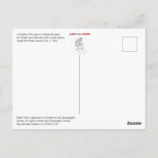 トレドカーアットザグランドキャニオン ポストカード (裏面)