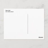 トレドスカイラインスペインのはがき ポストカード (裏面)