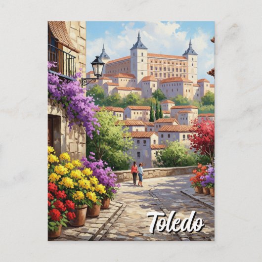 トレドスペインアルカサルトラベル ポストカード (正面)