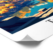 トレドスペイン旅行ヴィンテージイラストレーション ポスター (角)