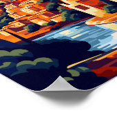 トレドスペイン旅行芸術ヴィンテージイラストレーション ポスター (角)